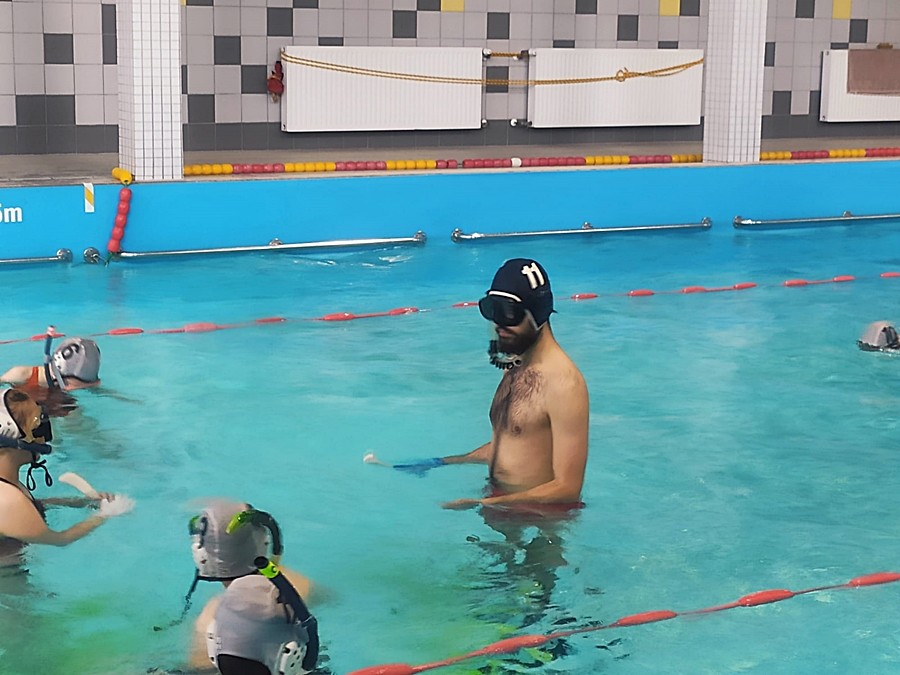 Hokej pod wodą Walenie Siemianowice Śląskie Trening 3 VI 2023